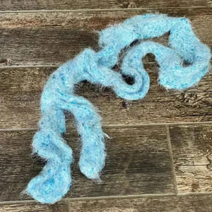 Icy Blue Accessory Scarf - Winter Christmas - 58" - Crumpled